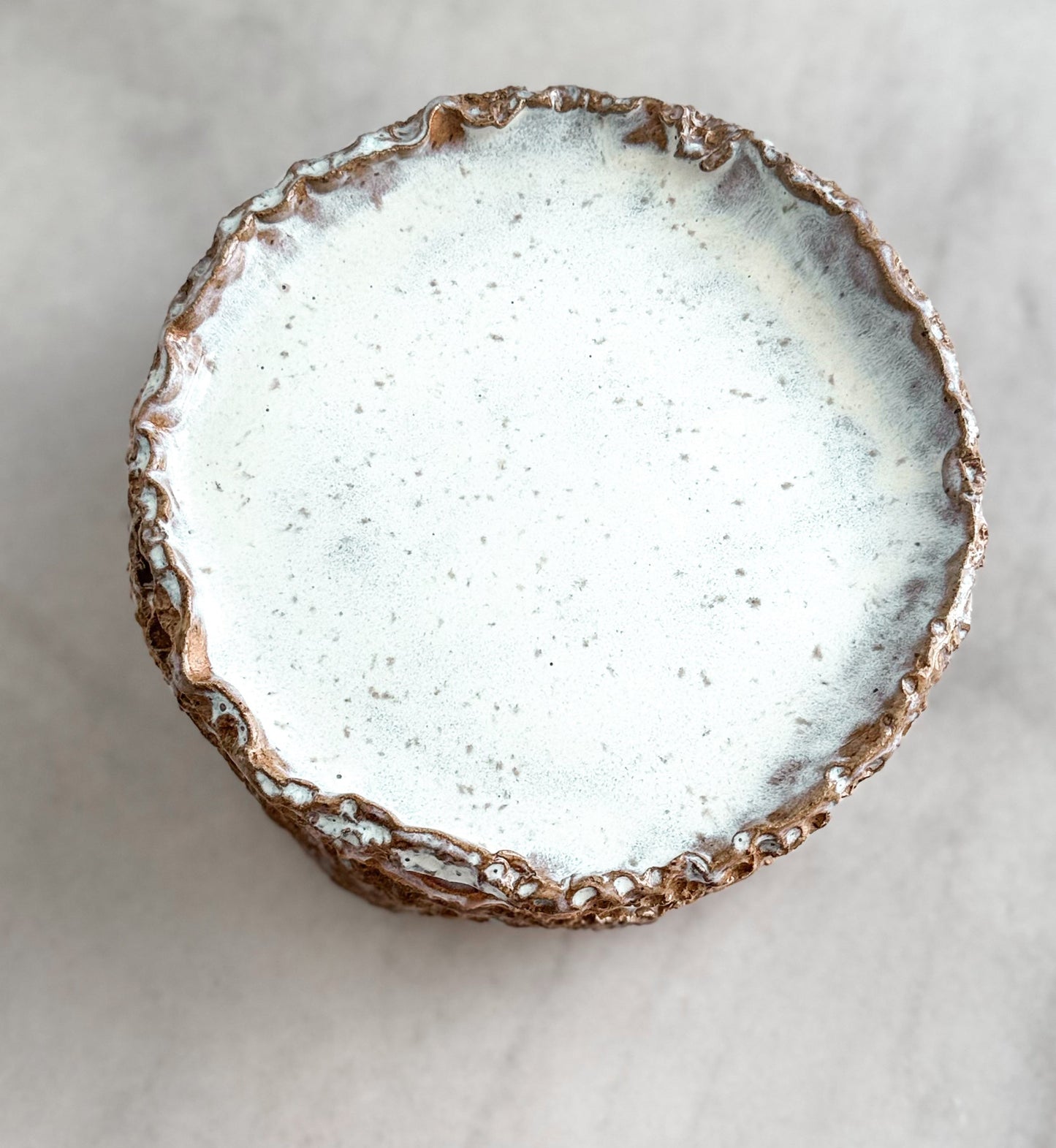 Pearl Dessert Plate — Set of 2 (Handcrafted Stoneware)