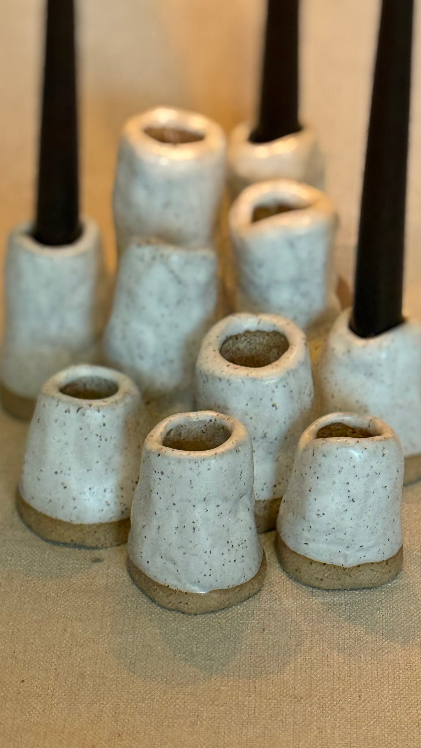 Handmade Ceramic Taper Holders