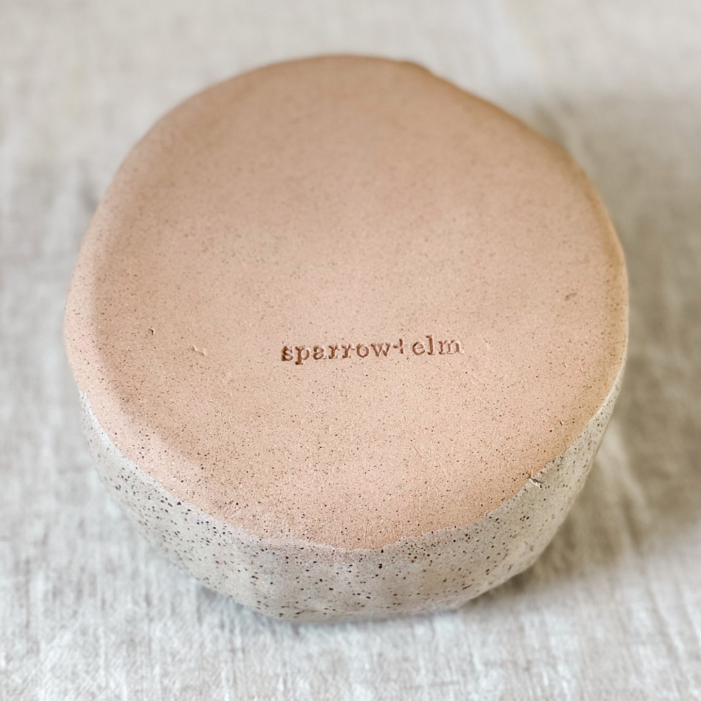 Cozy Petite Bowl- Iron Yellow on Brown Speckle